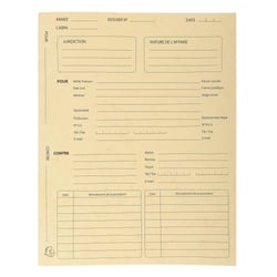 Lot de 25 chemises sans rabats A4 - Procédure - Carton - Exacompta - Ivoire