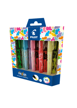 Lot de 10 surligneurs effaçables Pilot - FriXion Light - Pointe biseautée
