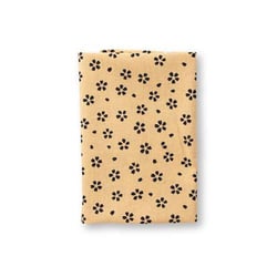 Coupon de tissu japonais - 45 x 55 cm - Fleurs bleues - Écru