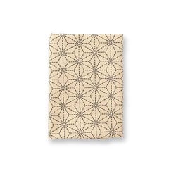 Coupon de tissu japonais - 45 x 55 cm - Grand motifs géométrique - Écru