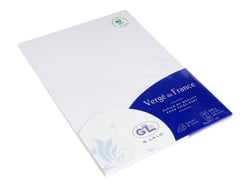 50 feuilles Lalo Vergé - 210x297 mm - 100 g - blanc