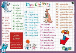 Sous-main éducatif - mes chiffres 