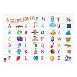 Sous-main éducatif - mon alphabet