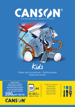 Bloc Peinture - A4 - Kids Peinture - 200 g/m² - Canson
