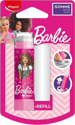 Gomme tube Maped - Barbie + 1 recharge