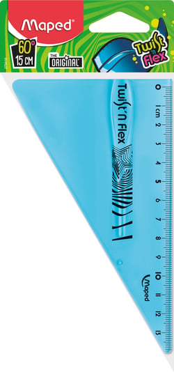 Équerre 60° 15 cm - Plastique - Maped - Twist'n Flex