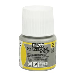 Peinture porcelaine Pébéo Porcelaine 150 - Gris 55 - 45 ml