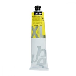 Tube 200 ml de peinture à l'huile Pébéo Studio - XL - jaune cadmium citron - Fine