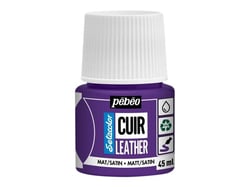 Pot 45 ml peinture acrylique pour cuir Pébéo Setacolor Cuir - Violet aubergine