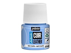 Pot 45 ml peinture acrylique pour cuir Pébéo Setacolor Cuir - Bleu glace