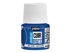 Pot 45 ml peinture acrylique pour cuir Pébéo Setacolor Cuir - Bleu ultramarin
