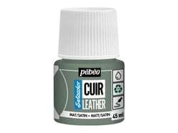 Pot 45 ml peinture acrylique pour cuir Pébéo Setacolor Cuir - Vert matcha
