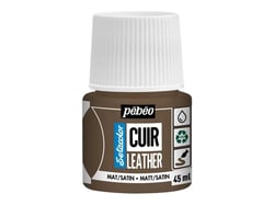 Pot 45 ml peinture acrylique pour cuir Pébéo Setacolor Cuir - Brun expresso