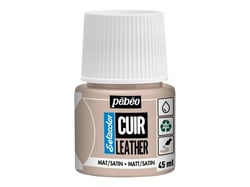 Pot 45 ml peinture acrylique pour cuir Pébéo Setacolor Cuir - Taupe