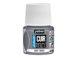 Pot 45 ml peinture acrylique pour cuir Pébéo Setacolor Cuir - Métal argent