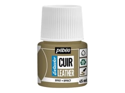 Pot 45 ml peinture acrylique pour cuir Pébéo Setacolor Cuir - Métal or