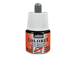 Encre aquarelle Colorex Pébéo - 45 ml - orange de mars