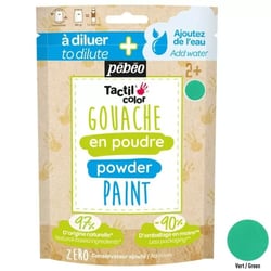 Gouache en poudre vert 100g