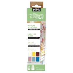 Set d'initiation Vitrea 160 brillante Pébéo N°1 - 6 x 20 ml