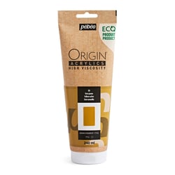 Tube 240 ml peinture acrylique Pébéo Origin Acrylics - Ocre jaune