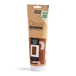 Tube 240 ml peinture acrylique Pébéo Origin Acrylics - Sienne naturelle