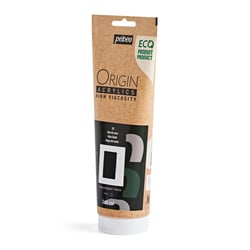 Tube 240 ml peinture acrylique Pébéo Origin Acrylics - Noir de Mars