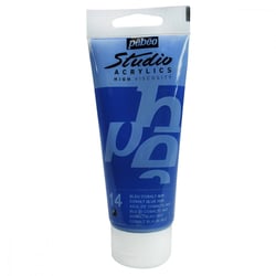 Tube 100 ml de peinture Studio Acrylics High Viscosity Pébéo - Bleu cobalt - Fine - Opaque