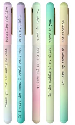 Stylo roller Ink - Rollink - Poetry of love - Pointe M - Modèle aléatoire - Vendu à l'unité