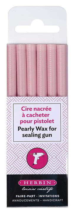 6 Batons de cire à cacheter - effet nacré Lilas