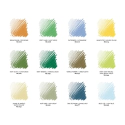 Conte A PARIS - Crayon de cire - couleurs de paysage assorties - pack de 12