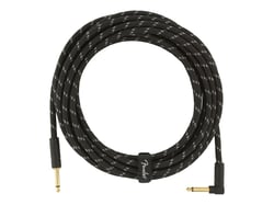 Fender Deluxe 18.6 - Câble tweed pour instrument - 5,5 m - Noir