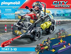 Playmobil® - Quad transformable de bandit - 71147 - Playmobil® City Action