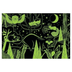 100 pièces DANS LA FORET GLOW MUPUPPY