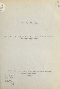 De la toponymie à l'archéologie