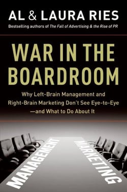 War in the Boardroom - Why Left-Brain Management and Right-Brain Marketing Don't See Eye-to-Eye--and What to Do About It
