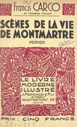 Scènes de la vie de Montmartre - Bois originaux de Souto