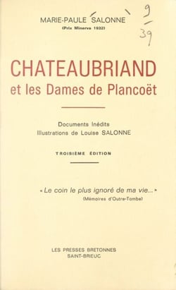 Chateaubriand et les dames de Plancoët - Documents inédits