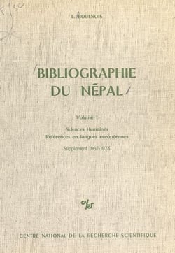 Bibliographie du Népal (1.2) : Sciences humaines, références en langues européennes (supplément 1967-1973)