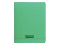 Cahier polypro - 24 x 32 cm - Calligraphe - Clairefontaine - 48 pages grands carreaux - Vert