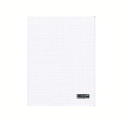 Cahier polypropylène - 24x32 cm - 96 pages - 5x5 mm - incolore