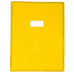 Protège-cahier Clairefontaine - Jaune - 24 x 32 cm - Cristal Luxe