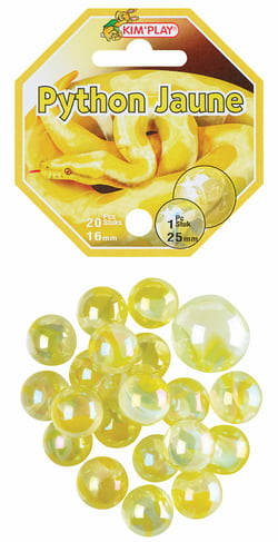 Filet de billes - Python jaune - 20 billes + 1 calot