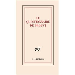 Carnet "Le questionnaire de Proust" (papeterie)