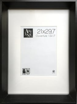 Cadre Pente - 21x29 cm - Noir