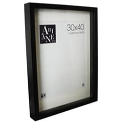 Vitrine avec passe-partout - 30 x 40 cm - Noir