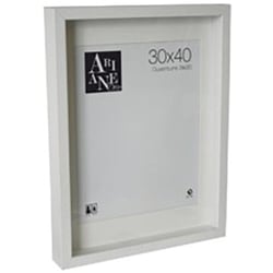 Vitrine avec passe-partout - 30 x 40 cm - Blanc