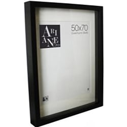Vitrine avec passe-partout - 50 x 70 cm - Noir