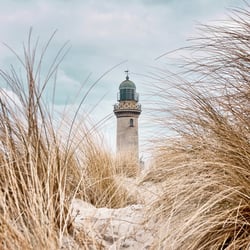 Toile 30x30 - Phare lointain
