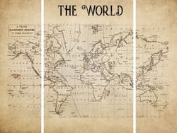 Trityque map world