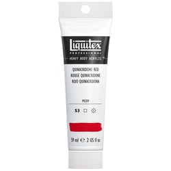 Tube 59 ml de peinture acrylique Liquitex Heavy Body série 3 - Rouge quinacridone - Extra-fine